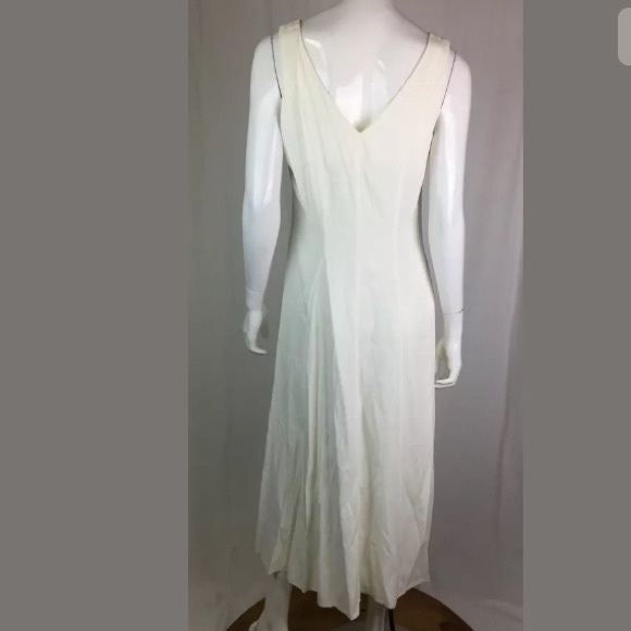 Cache Button Up Flare Midi Slip A-Line Dress - Picture 6 of 12